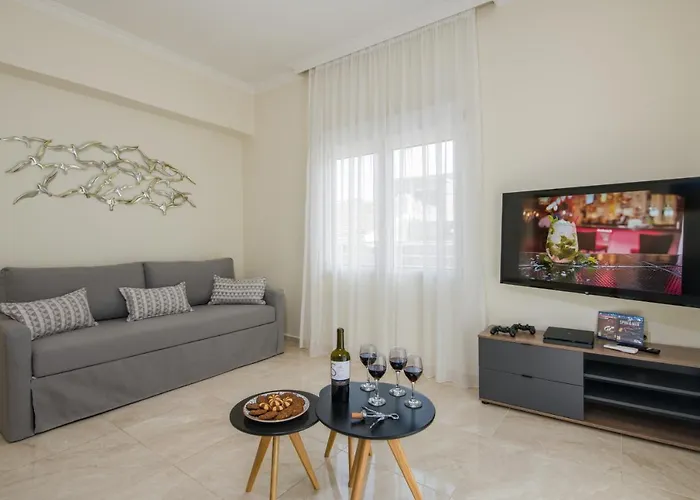 Center Manolia Dream 3 Bedroom 100m Away From The ハニア